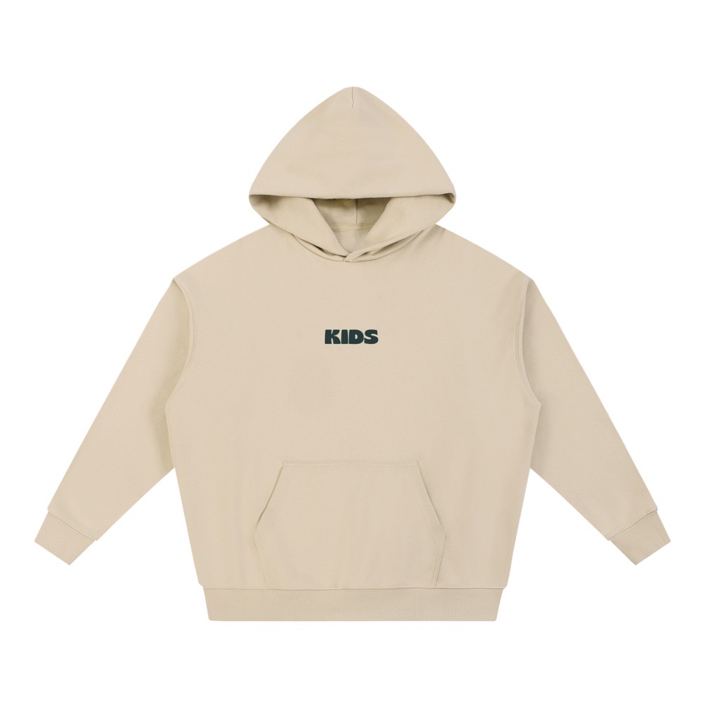 Cream Kids Like Us hoodie, front